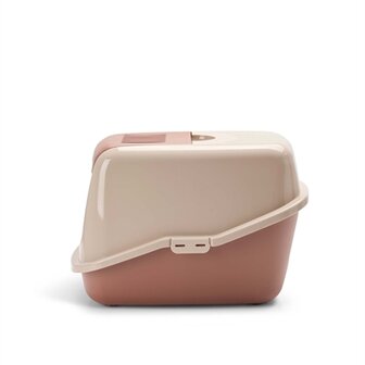 Savic kattenbak nestor champagne roze / terracotta