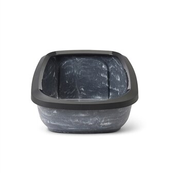 Savic kattenbak aseo jumbo marble grijs / zwart