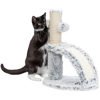Trixie junior krabpaal harvey met borstel wit / zwart
