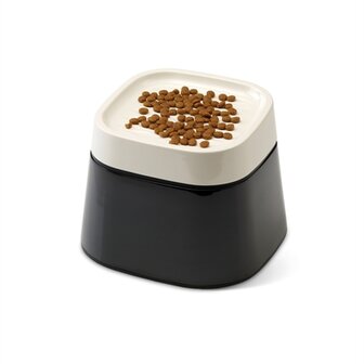 Savic ergo cube voerbak creme / zwart