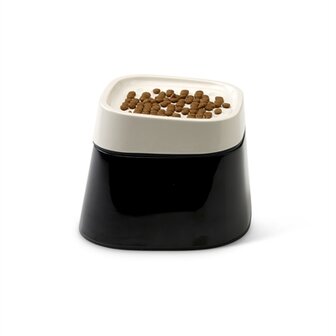 Savic ergo cube voerbak creme / zwart