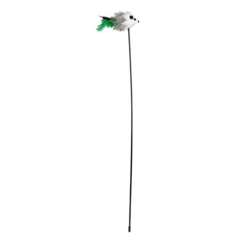 Trixie speelstaf muis kunststof / pluche met catnip