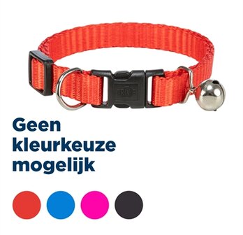 Trixie halsband kat nylon assorti