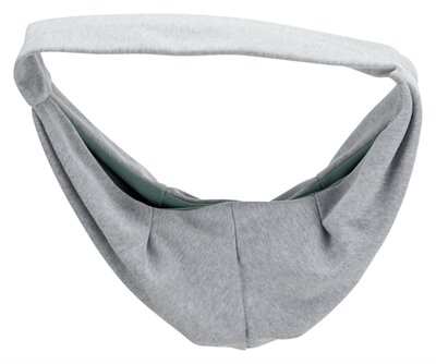 Trixie junior hondentas buikdrager lichtgrijs / mintgroen