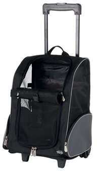 Trixie reismand trolley zwart / grijs