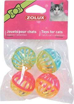 Zolux kattenspeelgoed bal twist met bel assorti