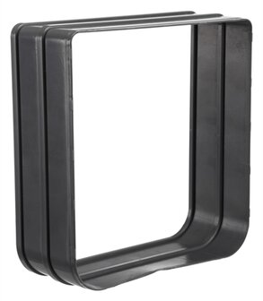 Trixie tunnelstuk voor 4-weg kattenluik 20x22 cm zwart