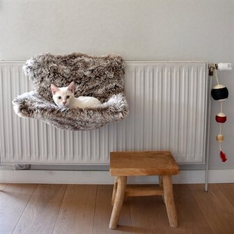 Croci radiatorhangmat gemeleerd beige