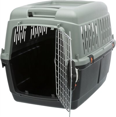 Trixie be eco gerecycled vervoersbox giona grijs / antraciet