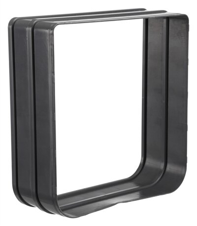 Trixie tunnelstuk voor 4-weg kattenluik 20x22 cm zwart