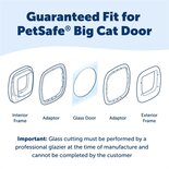Petsafe adapter kattenluik grote kat voor glas