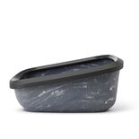 Savic kattenbak aseo jumbo marble grijs / zwart