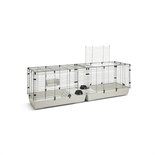 Savic clubix 200 knaagdierkooi zwart / lichtgrijs