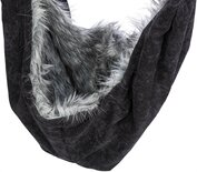 Trixie hondentas buikdrager soft zwart / grijs