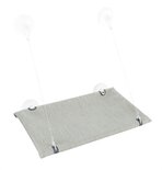 Trixie kattenmand hangmat raam velours grijs