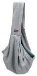 Trixie junior hondentas buikdrager lichtgrijs / mintgroen