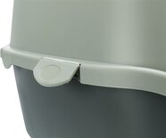 Trixie be eco gerecycled kattenbak vico met kap antraciet/groen