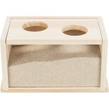 Trixie zandbad hamster / gerbil onbehandeld hout