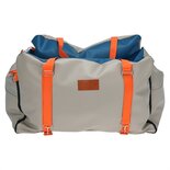 Autostoel / reismand hondenmand beige / blauw / oranje