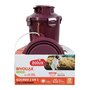 Zolux bvk 2in1 reisset fles met voerbak en drinkbak rood