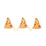 Fuzzyard 3 pizzastukken aan touw met catnip pluche