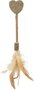 Trixie matatabi lolly hart catnip kattenspeelgoed met veren