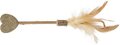 Trixie matatabi lolly hart catnip kattenspeelgoed met veren