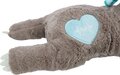 Trixie pluche luiaard grijs met heartbeat voor puppy