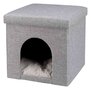 Trixie poef kattenmand relax-iglo alois grijs