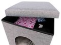 Trixie poef kattenmand relax-iglo alois grijs