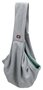 Trixie junior hondentas buikdrager lichtgrijs / mintgroen