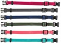 Trixie puppy halsbandset fuchsia/grafiet/indigo/groen/koraal/blauw